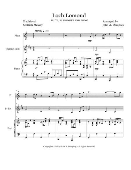 Loch Lomond (Trio For Flute, Trumpet And Piano)